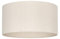 Uniqq Lampenschirm Stoff beige transparent Ø 50 cm - 25 cm hoch