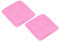 PATIKIL 2 Stück Sport Armbänder 8x8cm Baumwolle Frottee Stoff Saugfähiges Schweißband für Tennis Basketball Training Athletische Laufen Rosa
