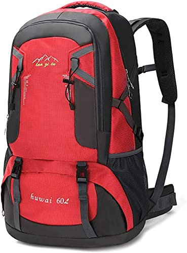 Abhpjuy 60L Wasserdichter Große Outdoor Sport Herren Damen Reiserucksack Reisetasche Wanderrucksack Paar Schulter Casual Sport Reiserucksack