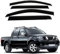 HALEUP 4 Stück Auto Windabweiser Regenabweiser für Nissan Navara D40 2005-2011, Regenschutz Vent Visier Windabweiser getönt Autofenstervisiere