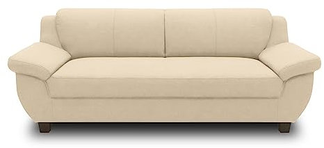 DOMO. collection Divano Panama, 3 posti, 3 posti, 3 pezzi, 3 – 2 – 1, 91 x 207 x 80 cm (LxPxA), beige