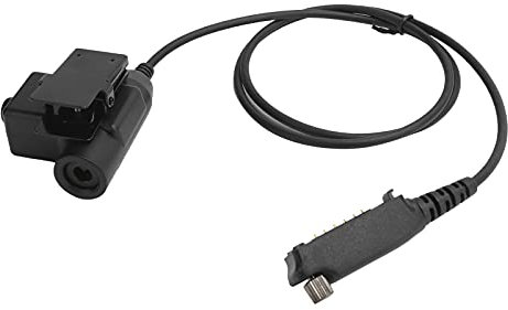 ASHATA U94 PTT Adapterkabel für Sepura, U94 PTT Kabelstecker Headset Adapter für Sepura STP8000 STP8030 STP8035 STP8038 STP8040