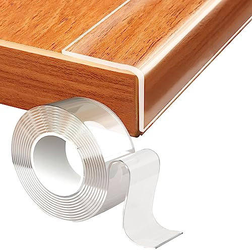 Kantenschutz Baby, Extra Stark Selbstklebend Ecken und Kantenschutz, Tischkantenschutz, Nano Spurloses Transparent Klebebänder für Kühlschranks, Sinks, Tisch, Schrank, Bett, Glastisch Möbel (2m Lang)