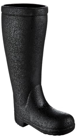 Casablanca dekorativer Stiefel als Schirmständer - aus Keramik - Regenschirm Ständer - Farbe: Schwarz - Höhe 46 cm -