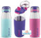 slamtech Zulu Kids Drinking Water Bottles 511ml Light Blue, Purple & Pink Sold 3 Pack