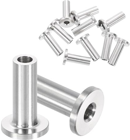 PATIKIL Cable Railing Hardware, 10 Pack T316 Stainless Steel Cable Railing Protector Sleeves Protective Grommet for 5/32 Wire Rope Wood Posts