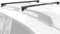 HOMCOM Barres de Toit de Voiture transversales 123,5 cm, Porte-Bagage verrouillables 2 clés fournies Alliage d'aluminium, Compatible avec Les Rails latéraux surélevés d'une Largeur de 107 cm, Noir