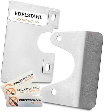 Lot de 2 protections anti-effraction Prick Stop pour porte conducteur + porte arrière pour Fiat Ducato, Citroën Jumper, Peugeot Boxer et camping-cars (kit : porte conducteur et hayon)