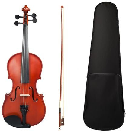 Violine 1/2 Violine Natürliche Farbe Ahornholz Akustische Violine Mit Fall Brücke Bogen Saiten Musik Instrumente Für 6-10 Jahre Alt