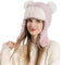 Saingace Muetze Damen Winter Mit Fleece BommelmüTze Jungen Muetze Teenager Maedchen Beige Sportslip Damen Atmungsaktiv Jungen Schal MüTze FüR GroßE KöPfe Herren Muetze Ind Schal Muetzen Set Winter
