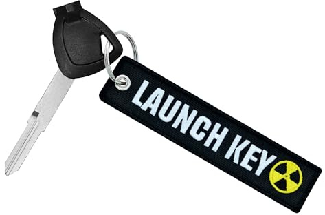 TOKCKYBL Premium Motorrad-Schlüsselanhänger – strapazierfähiger bestickter Schlüsselanhänger für Fahrer von Autos, ATV, Dirt Bikes und mehr, Startschlüssel, 5.1*1.15