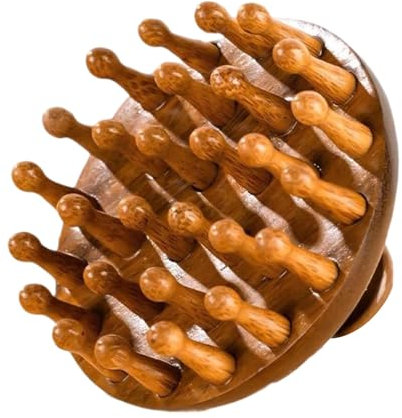 VARKAGE Kopfhaut Massagebürste Holz, Haar Massagebürste, Scalp Massager für Reduziert Schuppen und Stimulieren Das Haarwachstum