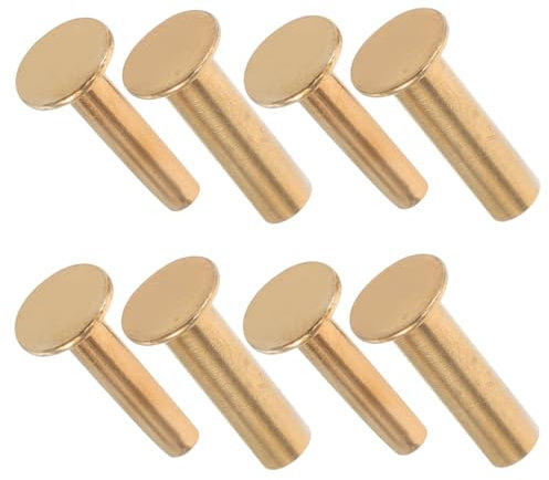 Amosfun 4paare Messergriffnieten Aus Edelstahl Für Diy-befestigung Ersatz-bolzen Für Küchenmessergriffe Metallnieten Griffbefestigung Passend Für Handwerk Und Reparatur