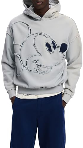 Desigual SWEAT_SHEFFIELD_MICKEY, 1001 RAW, M White