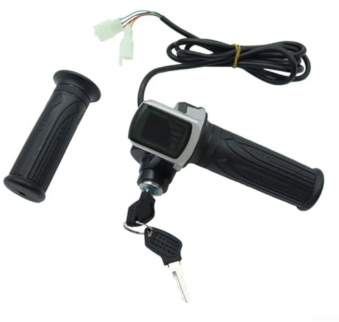 Throttle Accelerato Scooter Throttle Thumb Accelerator with LCD Screen for Electric Scooter, Ebike Electric Bike(36V)