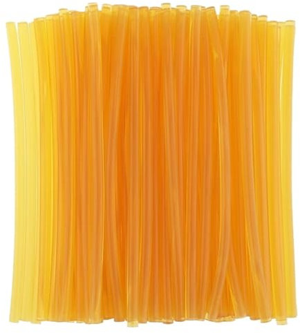 100 pezzi 7 mm x 200 mm bastoncini di colla a caldo gialli bastoncini di colla viscosa forte strumenti fai da te for pistola for colla accessori for la riparazione utensili elettrici