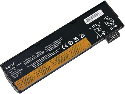 Rsjfhzm 61+ 01AV423 01AV424 Laptop Ersatz Akku für Lenovo ThinkPad T470 | T480 T570 T580 A475 A485 TP25 P51S P52S Series 01AV422 01AV425 01AV426 01AV427 01AV428 01AV452 01AV490 01AV491(10.8V 5200mAh)