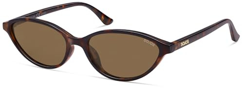 SOJOS Oval Schmal Polarisierte Cat Eye Sonnenbrille Damen Sunglasses