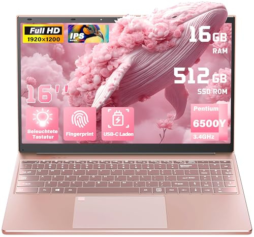 Nmybwo 16-Zoll Business Laptop, 16GB RAM, 512GB SSD, 6500Y CPU bis 3,40 GHz