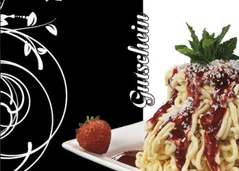 Leitsch-Media Eis Gutscheine, 250 Stück, DINA 6, Postkarte, beschreibbar, Kundenstopper Banner Werbung für Eiscafe Eisdiele Eiswagen Eiskarte Speisekarte, Menü Karte Eis zum Mitnehmen