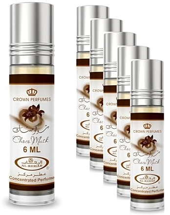 Genuine al-rehab Choco Moschus Box von 6 x 6 ml Parfum Öl – Direkt von Al Rehab UK Distributor