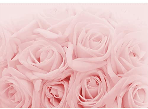 Runa Art Papier peint intissé 396 x 280 cm fleurs roses | Toison Décoration Murale Salon Chambre á Coucherr | Fabrication Allemande | rose 9258012a