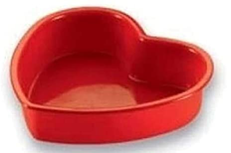 Stampo per torte – Cuore – 100% silicone – 11,5 cm x 12 cm – 3,5 cm di altezza