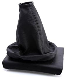 myshopx SA30 Schaltmanschette Schaltsack Sack Schwarz Faden Schwarz Echt Leder