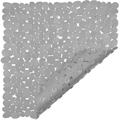Circul Duscheinlage 53 x 53 cm grau Kieselsteinoptik, Neue Saugnoppen bessere Antirutschfunktion