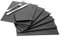 12 Piece Faux Leather Table Set | 6 Placemats & 6 Coasters | Party Place Mats | Table and Set Coaster Set | M&W (Black)