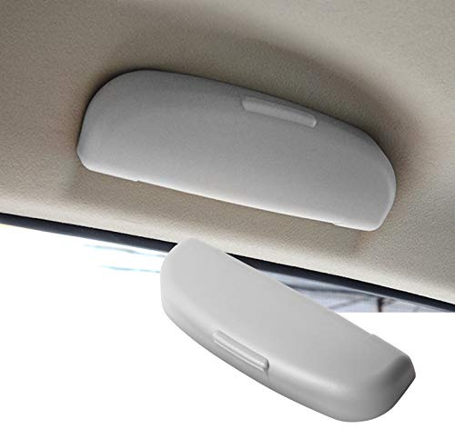 SKTU Custodia per occhiali auto compatibile con Volvo XC40 XC60 XC90 - Porta occhiali da sole per auto, scatola di conservazione per occhiali, materiale ABS (grigio)