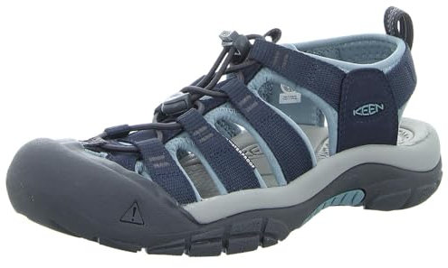 KEEN Damen Newport H2 Closed Toe Water Sandalen, Marineblau/Magnet, 39.5 EU