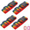 Flintronic 4-Stück Premium Gepäckgurt Koffergurt Kofferband Einstellbare rutschfest Gepäckband Lang kofferbänder Luggage Strap + 2 Stück Kofferanhänger Sicher Reisen für Koffer - Regenbogen