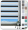 Rollmayer Doppelrollo Klemmfix ohne Bohren Klemmrollo Fensterrollo Duo Rollo Sonnenschutzrollo Zebrarollo Seitenzugrollo für Fenster und Tür (Weiß Schwarz - 110 x 150 cm - BxH)