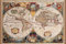 Weltkarte Poster 17. Jahrhundert Antik Vintage Historisch Bildung Klassenzimmer Globus Projektion Cool Wanddekoration Kunstdruck Poster 40,6 x 61 cm