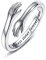 925 Sterling Silber Umarmungsringe für Frauen, I Love You Forever Love You Mutter Geschenk Schwester Geschenke Gravierte Worte Umarmung Hände Offener Ring (Always sister forever friend)