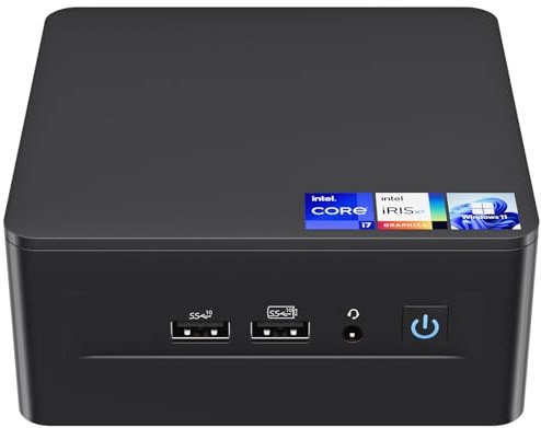 Intel NUC 12 Pro,for ASUS NUC12 Pro Wall Street Canyon NUC12WSHi7 Mini-PC,Core i7-1260P 12th Gen, 12 Kerne, 18 MB Cache, bis zu 4,7 GHz Turbo, 28 W Iris Xe-Grafik, 32 GB RAM, 1 TB SSD, Win 11 Pro