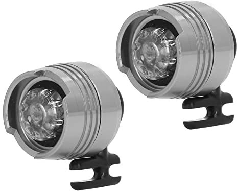 Scheinwerfer für Croc 2 STÜCKE Kleine Lichter Croc Schuhe Lustige Schuhzubehör Aluminiumlegierung Schuhe Lichter (Silber)