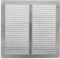 Amig - Griglia Quadrata in Alluminio, Griglie di ventilazione per uscita d'aria, Ideale per tetto di cucina e bagno, Misure: 300 x 300 mm, Colore: Argento
