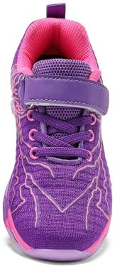 Thlppe Scarpe Bambino Sneakers Casual Sportive Ginnastica Tennis Ragazzo Corsa Traspiranti Viola 28EU