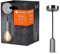 Ledvance Vintage 1906® Pendelleuchte ROUND E27, chrome, max. 25W (LED 15W), E27 Sockel, runder Baldachin, Innenraum-Pendelleuchte, Kombination mit 1906 Vintage-Lampen, Kombination mit smarten Lampen