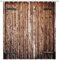 Latwerio 3D Duschvorhang 180x200 Retro-Holztür Duschvorhänge Antischimmel Wasserdicht Badevorhang Retro-Holztür Duschrollo für Badewanne Dusche Shower Curtains, 12 Duschvorhang Ringe