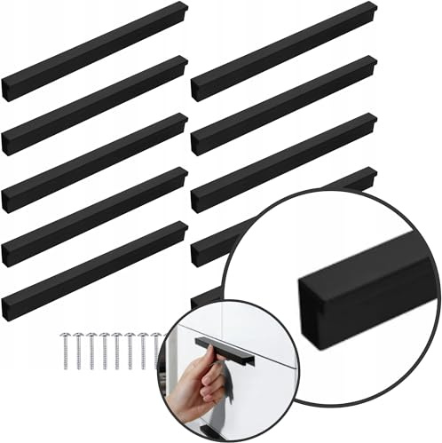 Meblando Möbelgriffe 10-teiliges Set, universal schrankgriffe - Breite 160 mm Länge 190 mm, griffe für küchenschränke, griffe möbel, hochwertige Küchentürgriffe, Schubladengriffe