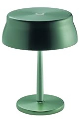 Zafferano, Sister Light Wi-Fi Mini Lampe, Wiederaufladbare und Kabellose Tischlampe mit Fernbedienung, Geeignet für den Innen- und Außenbereich, Stufendimmer, 2200-4000 K, Höhe 17 cm, Farbe Grün