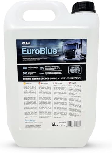 AdBlue - Aditivo Solución Urea para SCR Tratamiento de Gases de Escape para Vehículos Diesel (5 litros)