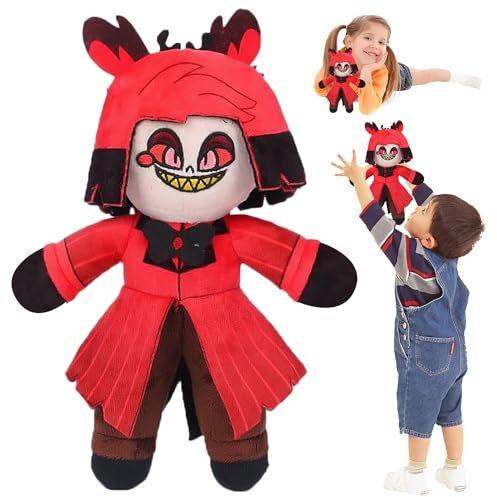 DTXYBC Hazbin Hotel Plüsch, Hazbin Hotel Plush Toy, Niedlich Alastor Anime Figuren, Hazbin Hotel Plüsch Puppe, Hazbin Hotel Plush, für Kinder Fans Und Freunde Spielfans Geschenk