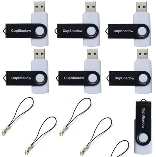 USB-Stick, 8 GB, 15 Stück, Bulk-USB-Flash-Laufwerke, USB 2.0, 8 GB, USB-Stick, Bulk-Pen, CupShadow USB, 15 Stück, Weiß
