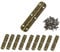Brass Vintage Mini Hinge Furniture Cabinet Drawer Door Hinges Decorative Cabinet Jewelry Box Hinges 10PCS Vintage Box Hinges 65 x 15mm with 60Pcs Screws Brass Hinge Mini Brass Hinges(Bronze Colour)