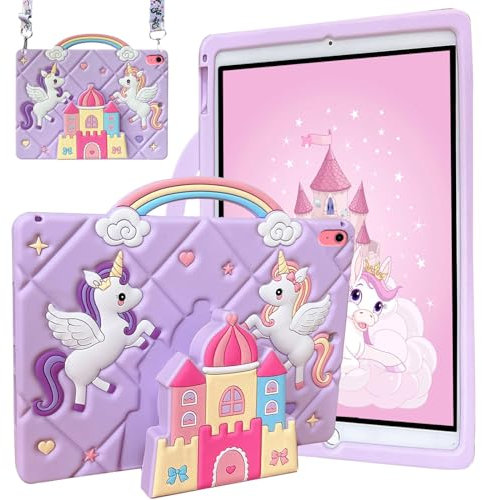 Funda para iPad 10ª Generación 2022 10,9 Pulgadas, iPad 10 Funda, Niños Funda Prueba de Golpes para iPad 10.ª Gen con Asa/Soporte/Correa el Hombro