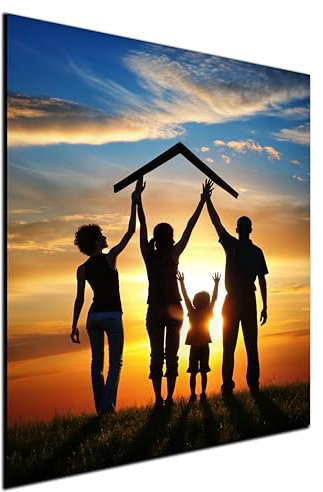 DARO Design Bild auf Leinwand personalisiert 20x30 cm – HDF-Platte 6 mm mit Wandhaken – Moderne Schlafzimmer Bilder Leinwände – Wanddeko für Wohnzimmer – Fotogeschenke mit eigenem Foto